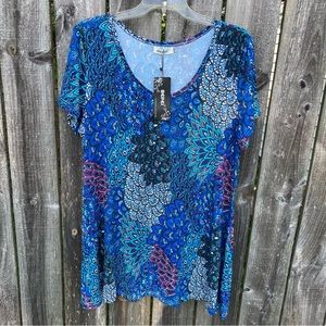 NWT Bepei Short Sleeve Shirt Size 2X